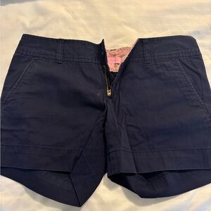 Navy chino shorts